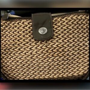 Elka Accessories Brown Woven Bag